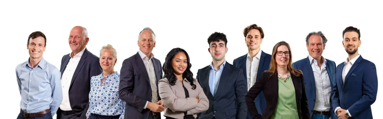 Team foto van Makelaardij Van der Linden Amsterdam