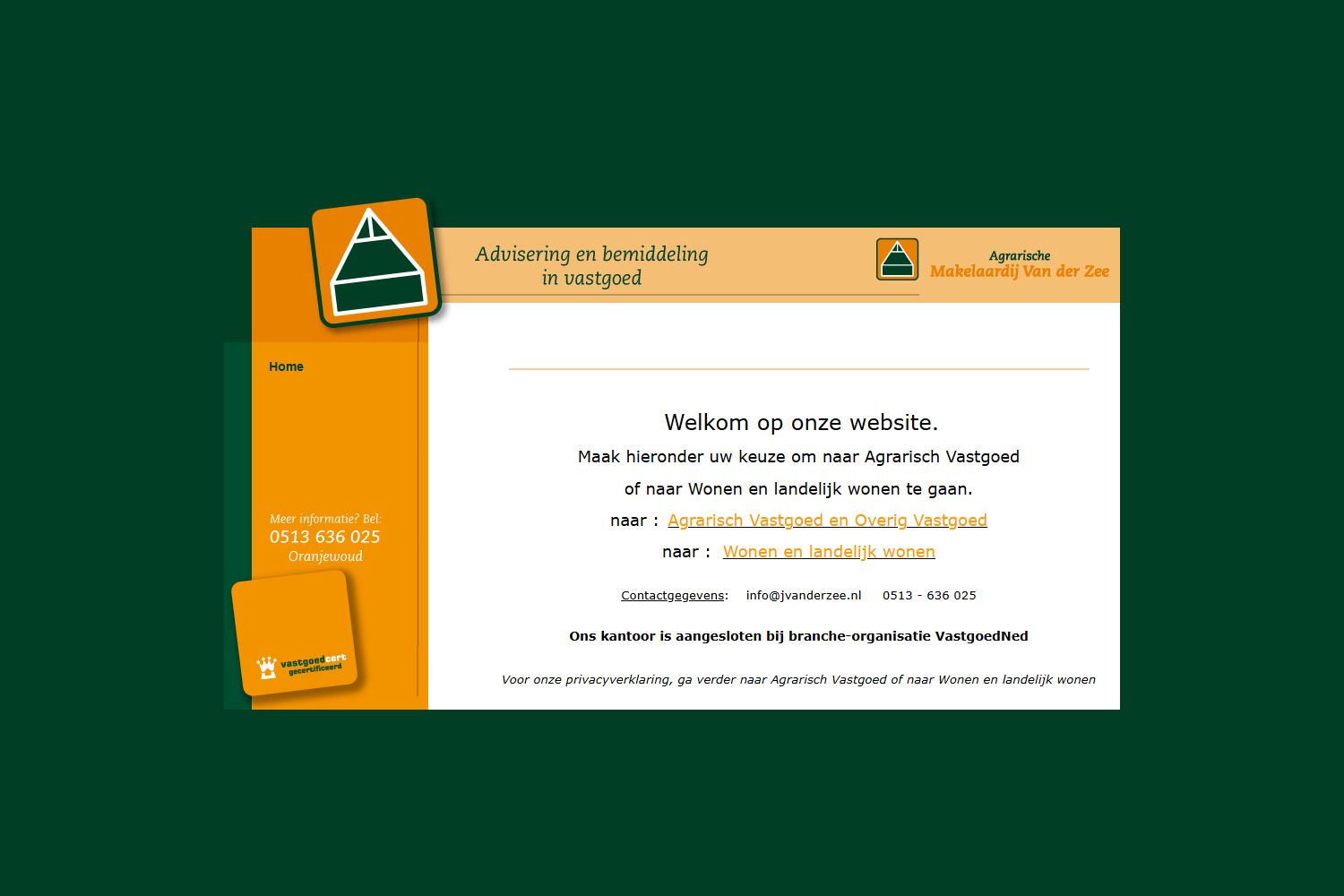 Kantoorfoto Makelaardij Van der Zee