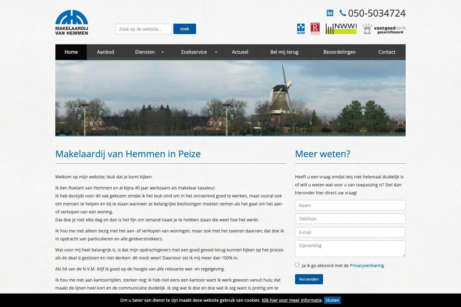 Team foto van Makelaardij van Hemmen