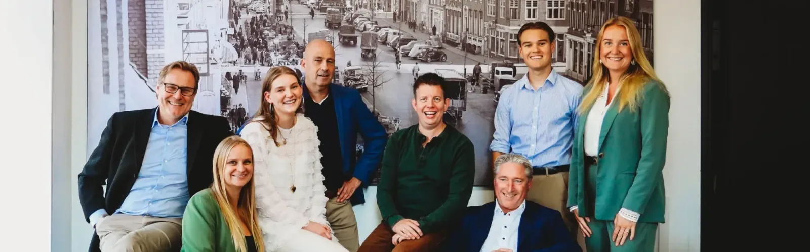 Team foto van Makelaardij Van Santen de Hoog
