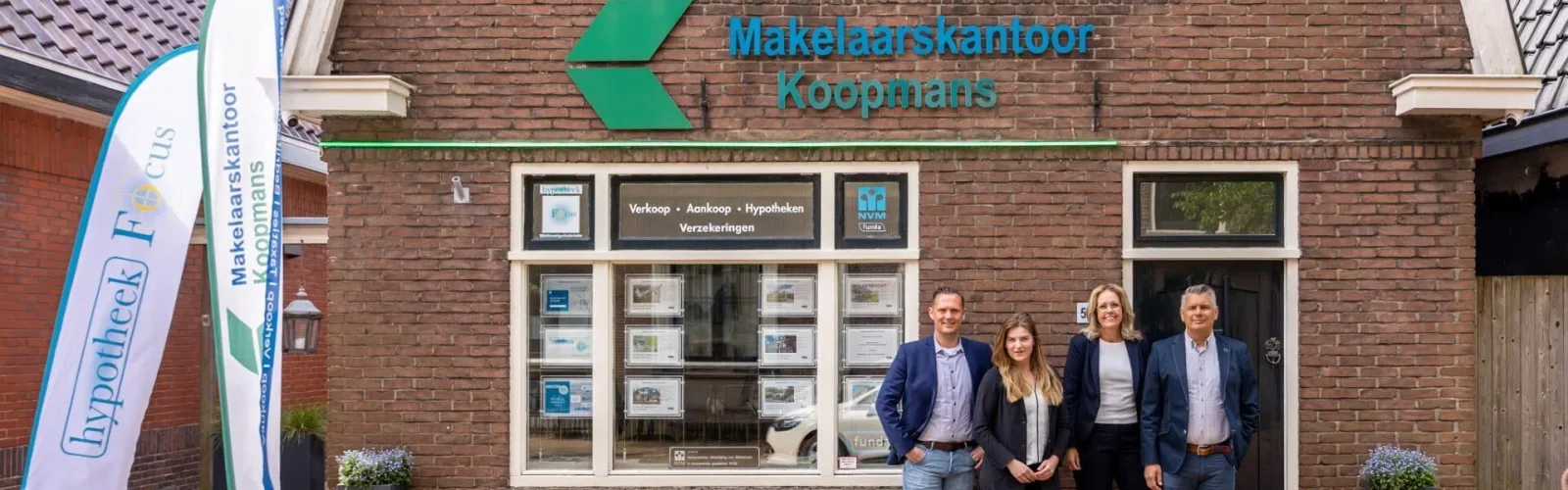 Team foto van Makelaarskantoor Koopmans