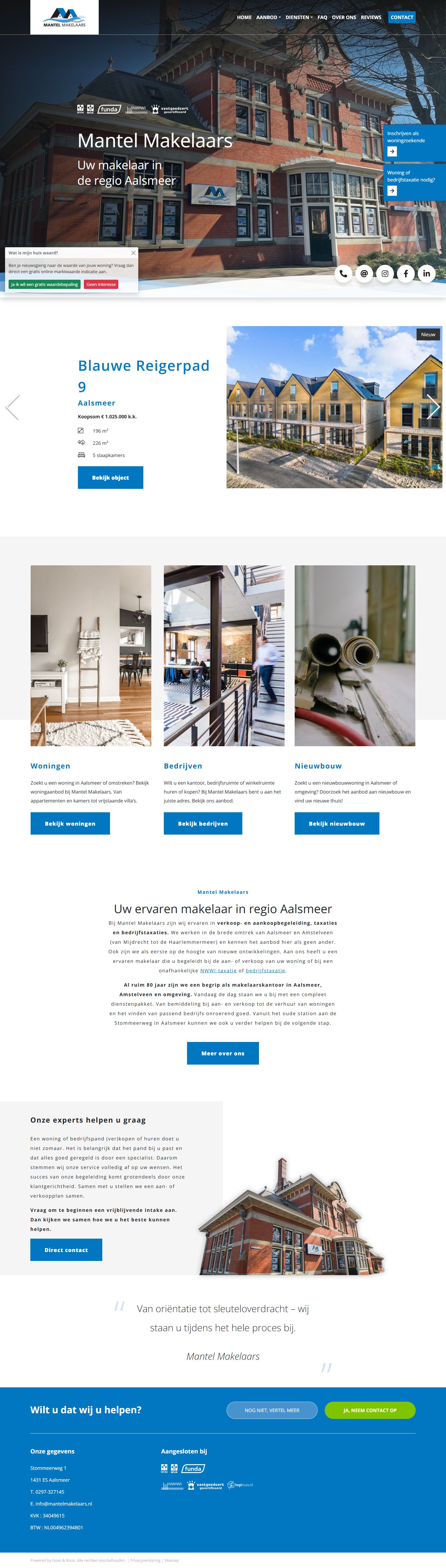 Kantoorfoto Makelaarskantoor Mantel BV