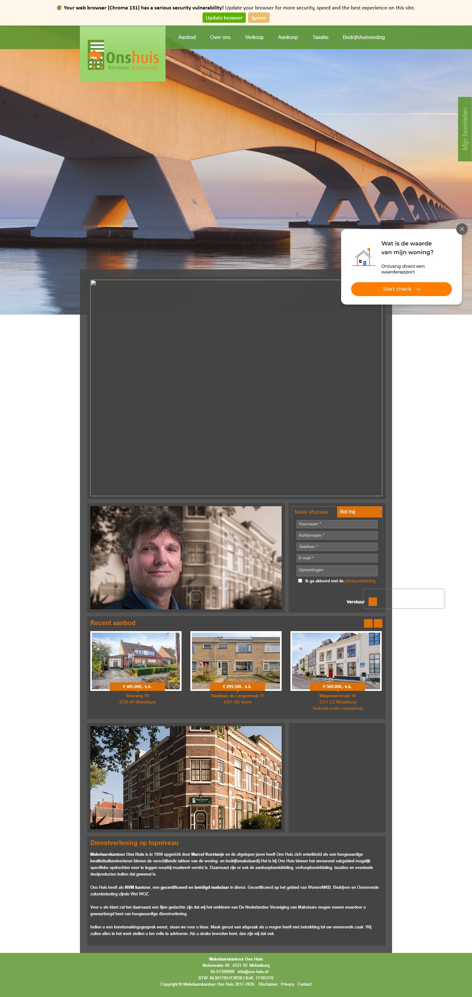 Kantoorfoto Makelaarskantoor Ons Huis