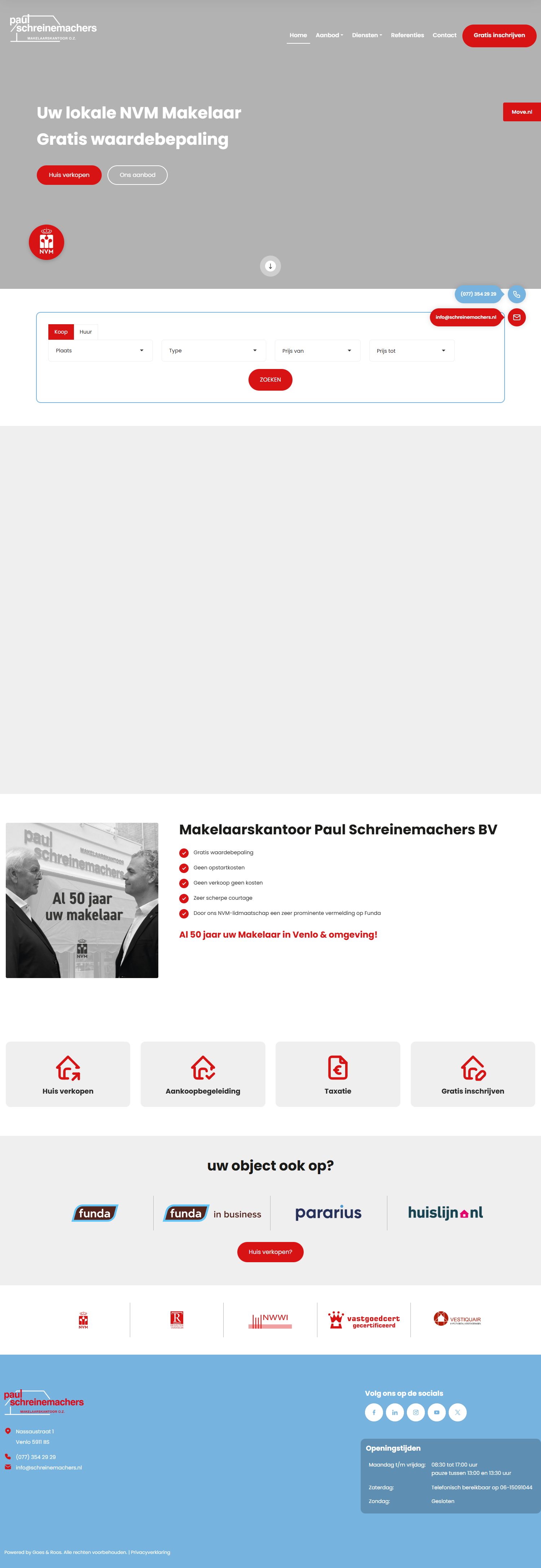 Kantoorfoto Makelaarskantoor Paul Schreinemachers BV