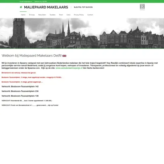 Screenshot der Website von max20.nl