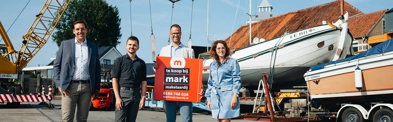 Team foto van Mark Makelaardij
