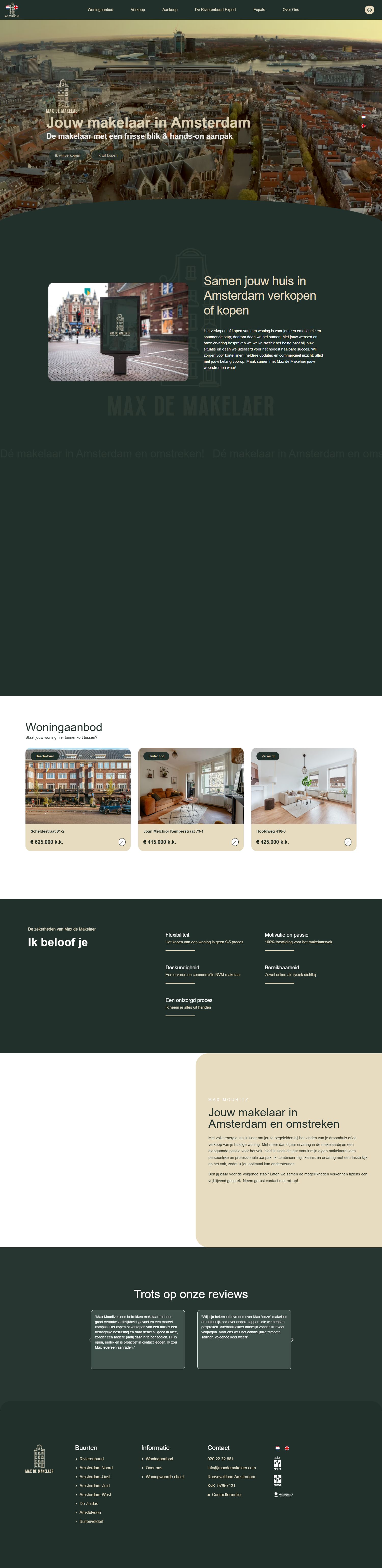 Kantoor foto van Max de Makelaer Amsterdam