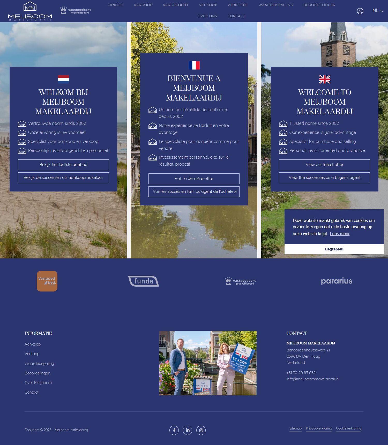 Screenshot van de website van www.meijboommakelaardij.nl