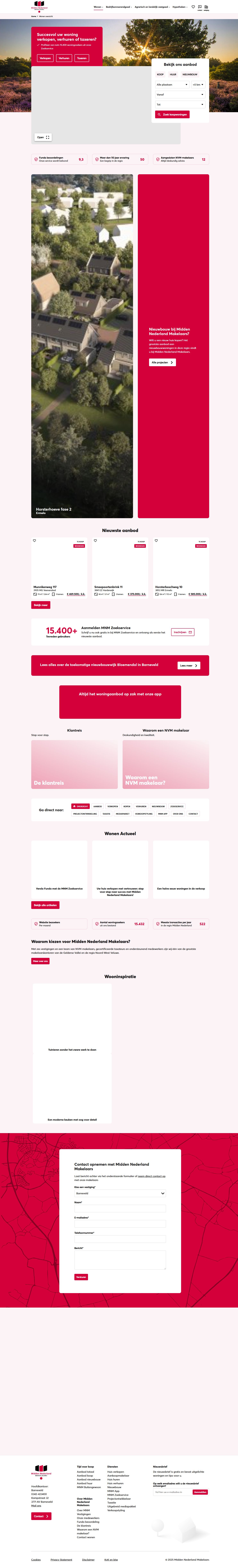 Screenshot van de website van mnm.nl