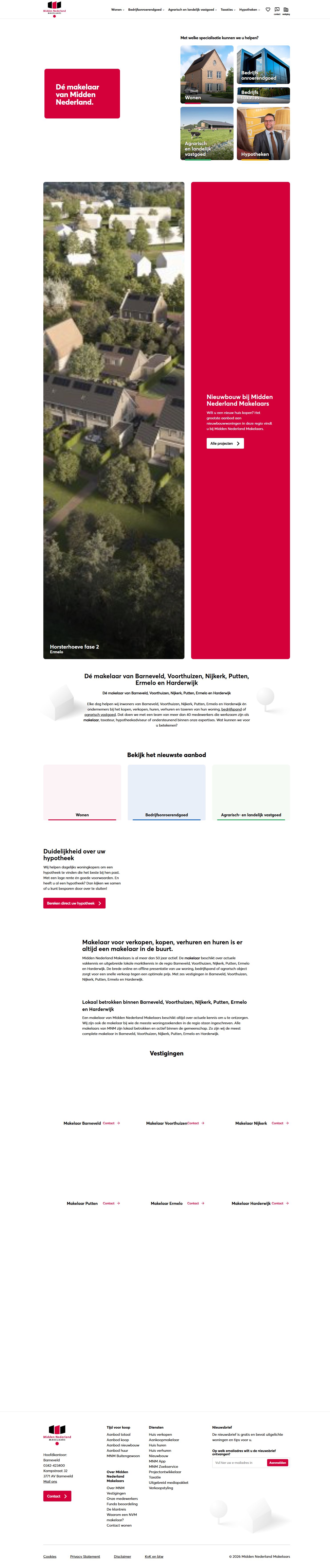 Screenshot van de website van www.mnm.nl