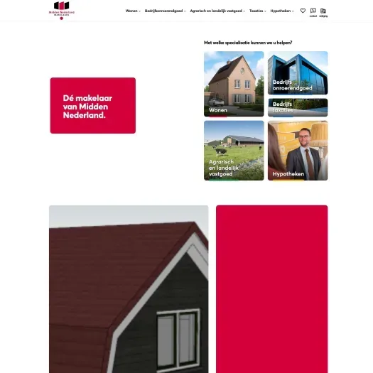 Screenshot van de website van www.mnm.nl