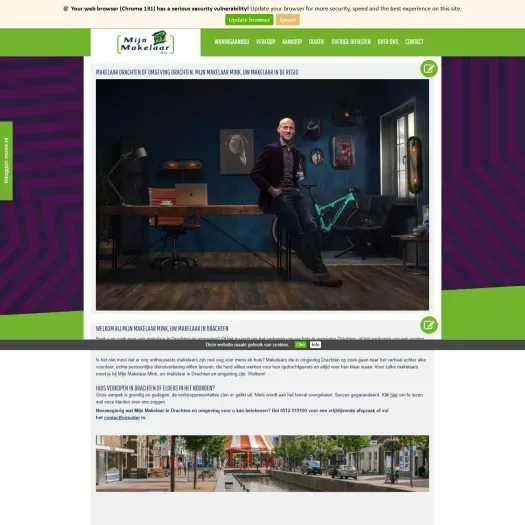 Capture d'écran du site web de www.mijnmakelaarmink.nl