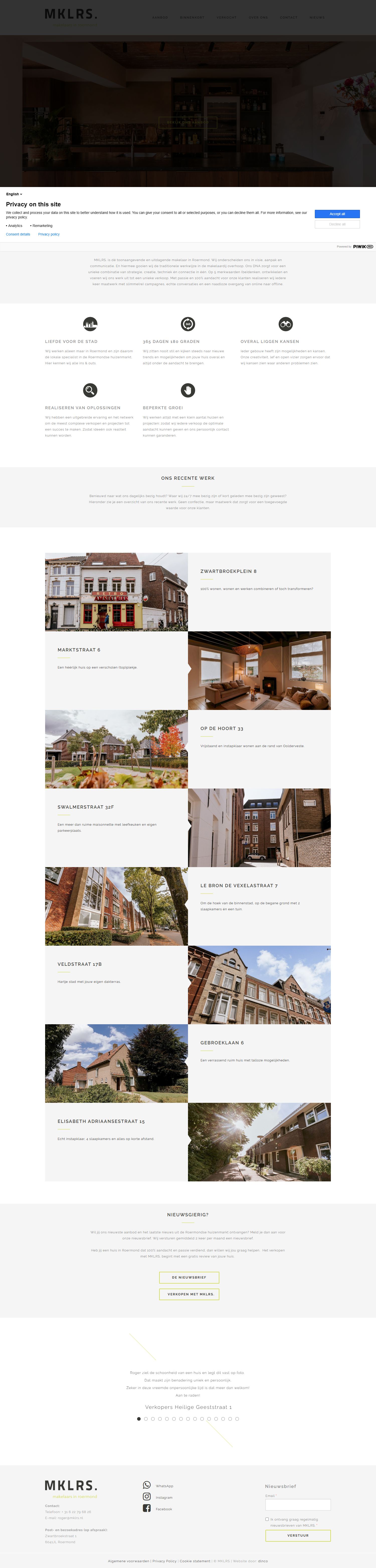 Screenshot van de website van www.mklrs.nl