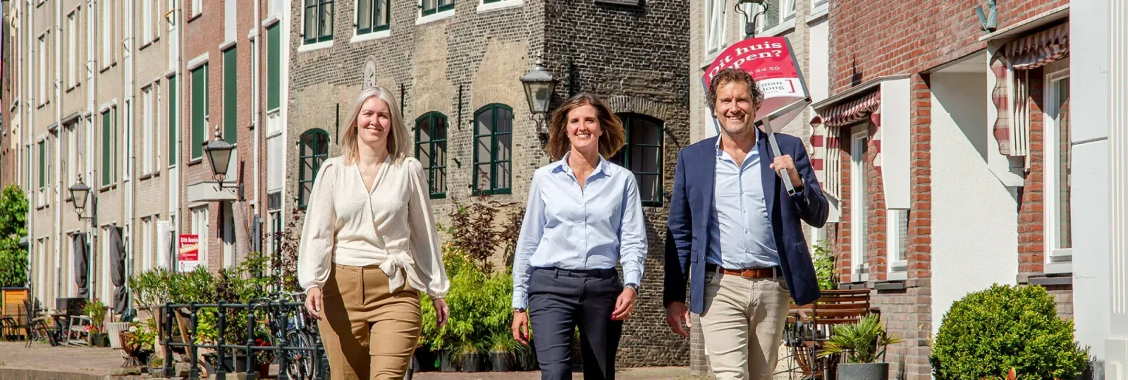 Team foto van Moerman & de Jong Makelaars