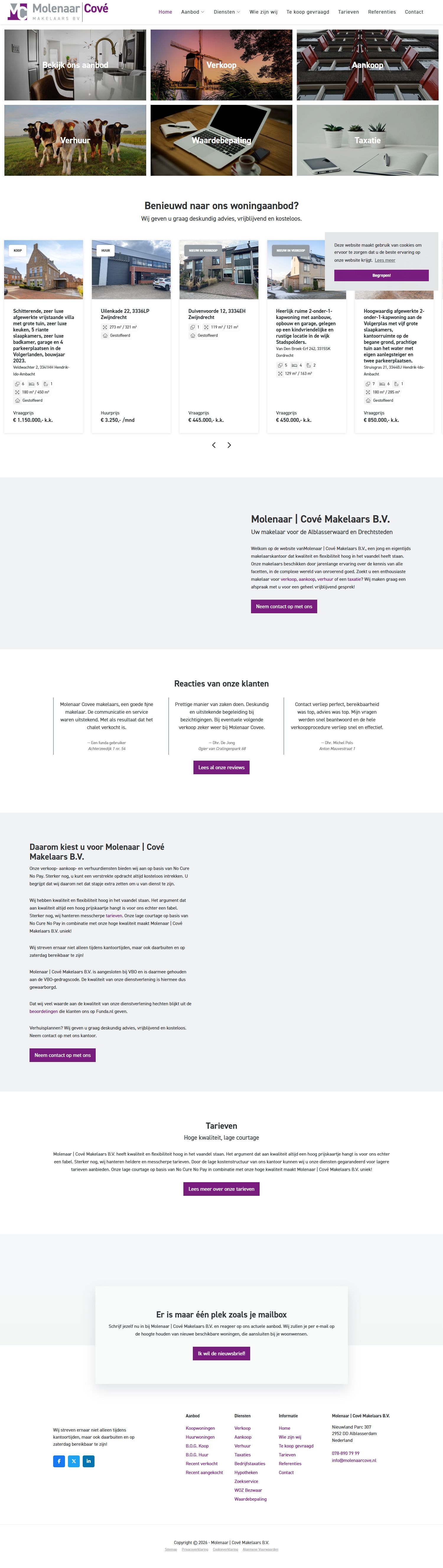 Kantoorfoto Molenaar Cové Makelaars