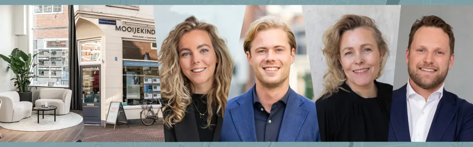 Team foto van Mooijekind Vleut Makelaars Haarlem