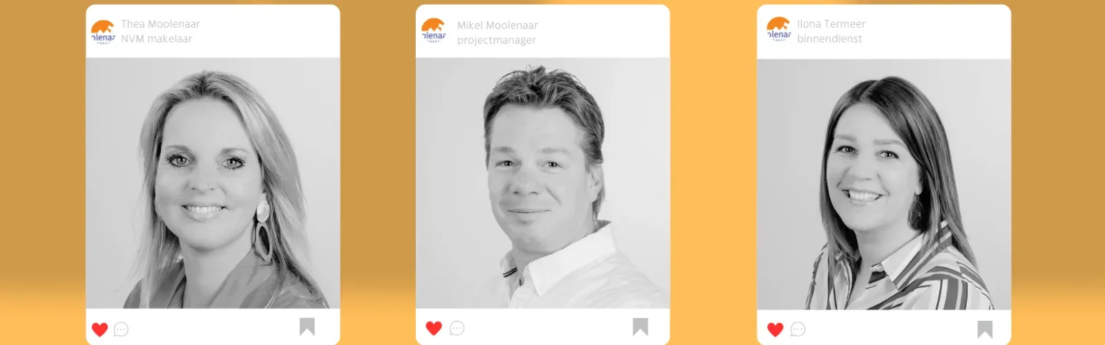 Team foto van Moolenaar Makelaardij o.g.