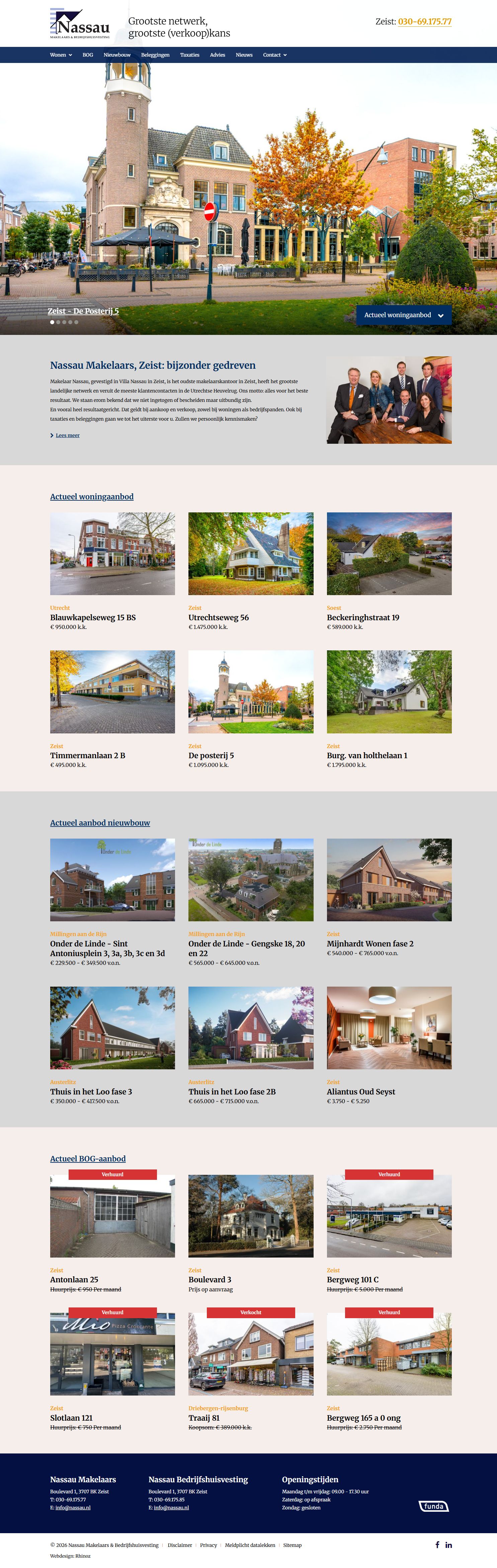 Kantoorfoto Nassau Makelaars & Bedrijfshuisvesting