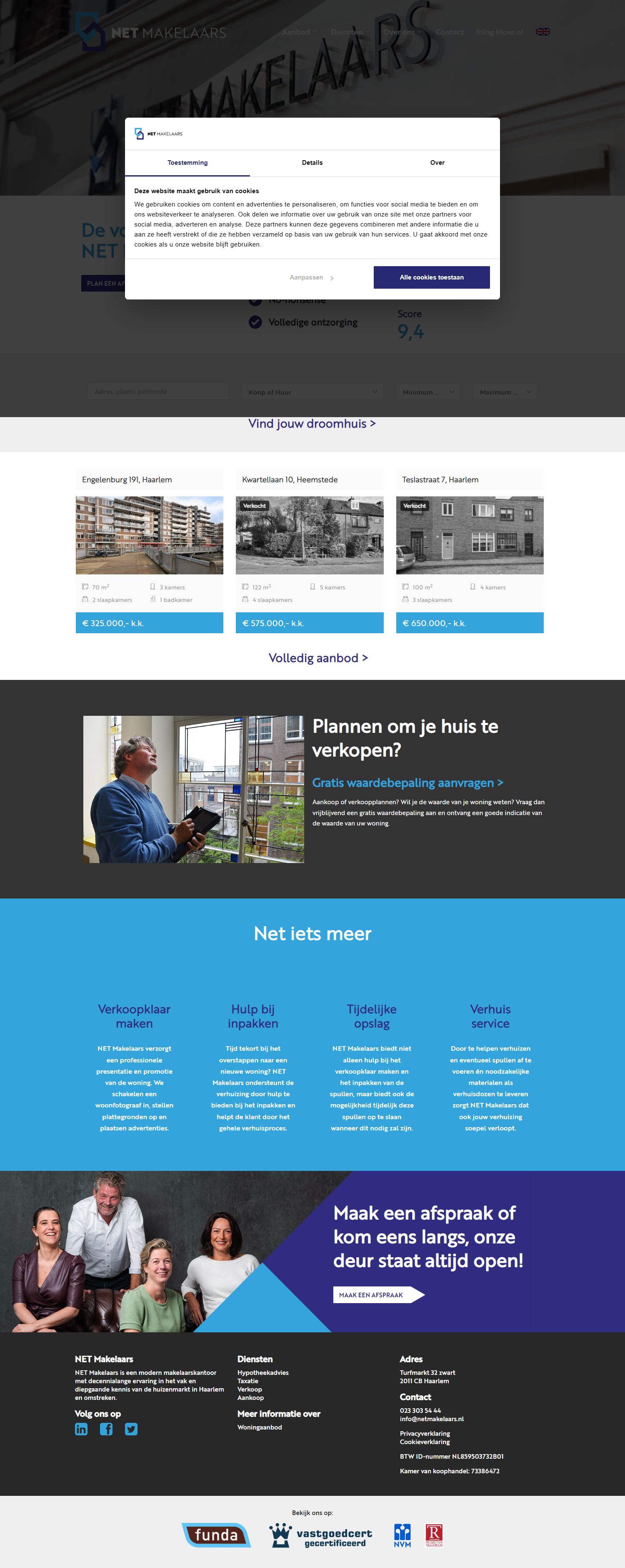 Kantoorfoto NET Makelaars Haarlem