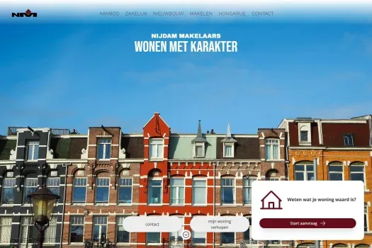 Capture d'écran du site web de www.nijdammakelaars.nl