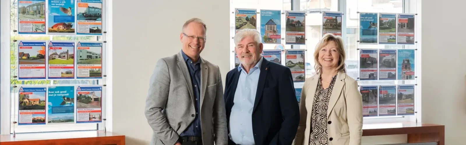 Team foto van Noord Veluwse Makelaardij