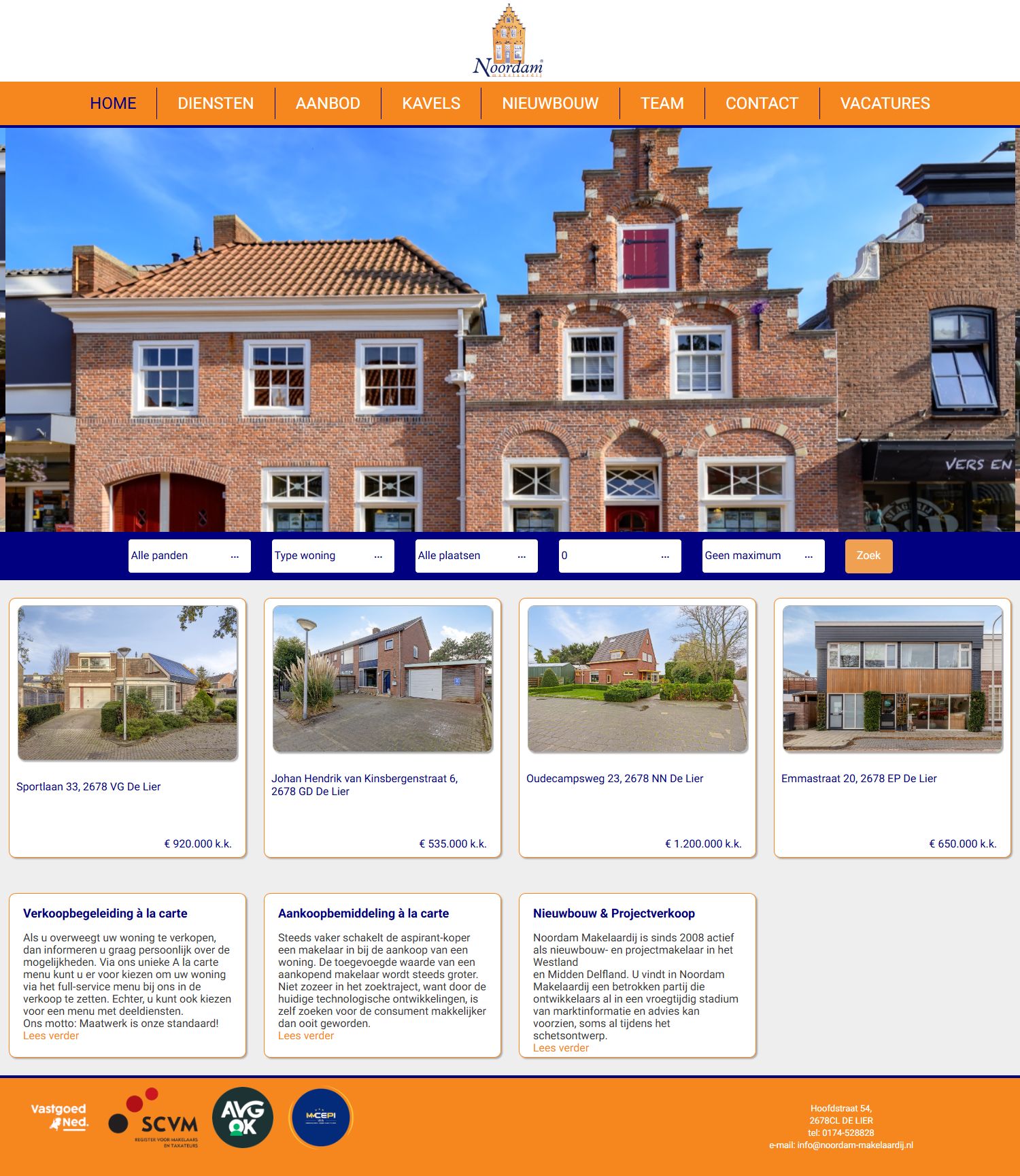 Foto van het kantoor van Noordam Makelaardij