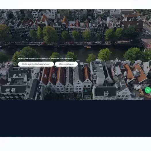 Screenshot van de website van novavitamakelaardij.nl