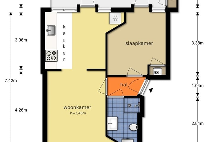 Olympiaweg 46-1 in Amsterdam foto