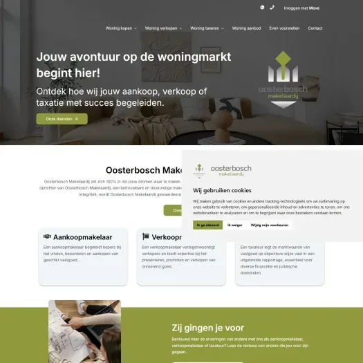 Screenshot van de website van www.oosterboschmakelaardij.nl