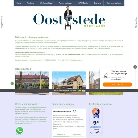 Screenshot der Website von www.ooststede.nl