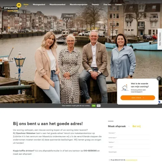 Capture d'écran du site web de www.opschoor.nl