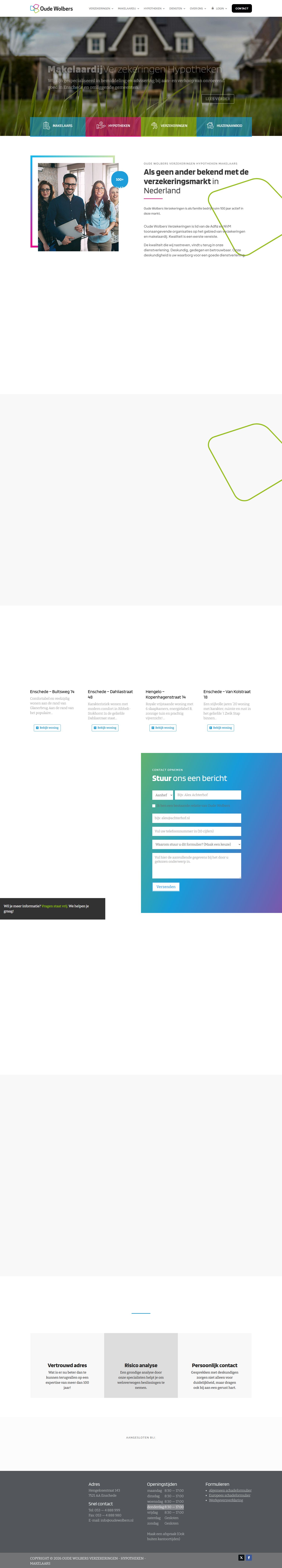 Kantoor foto van Oude Wolbers Makelaars