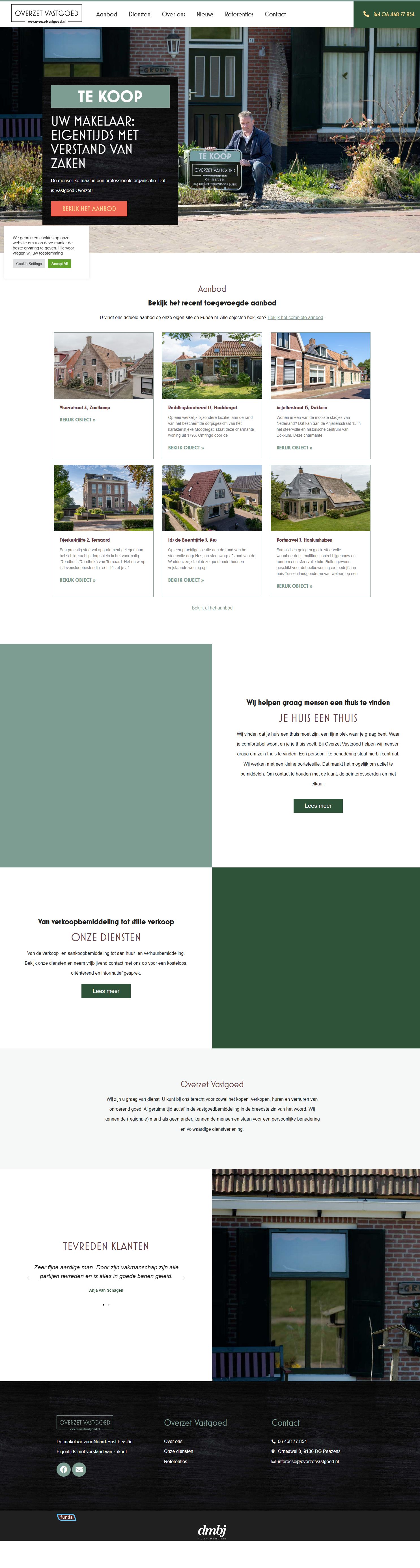 Screenshot van de website van www.overzetvastgoed.nl