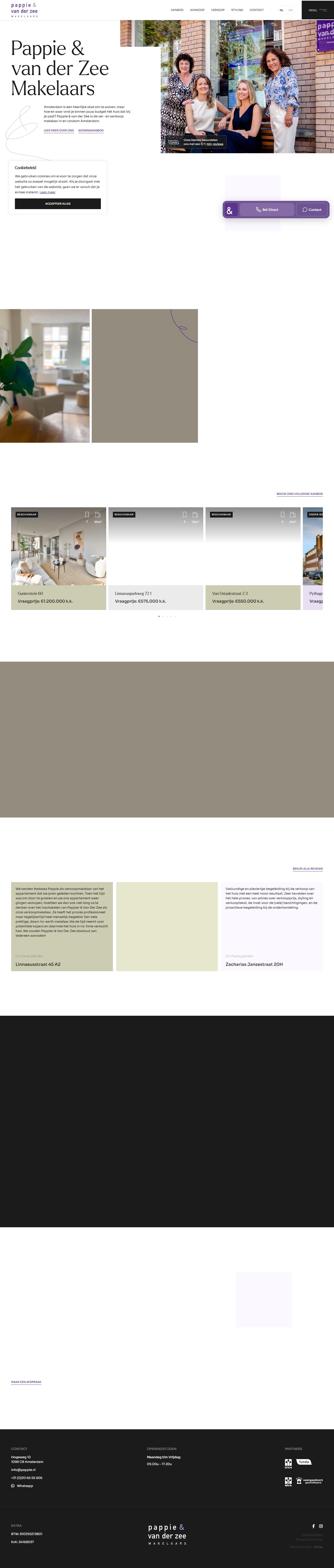 Kantoorfoto Pappie & Van der Zee Makelaars