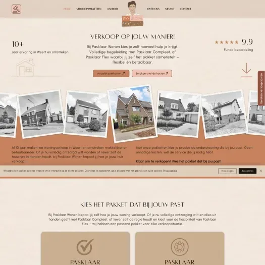 Capture d'écran du site web de www.pasklaarwonen.nl