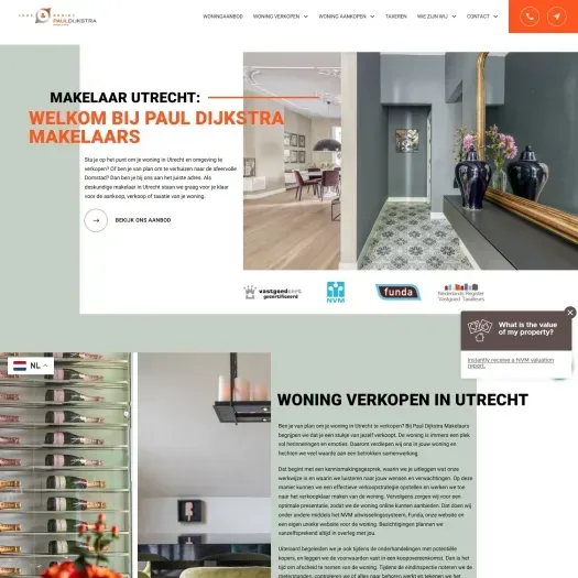 Screenshot of the website of www.leefengeniet.nl