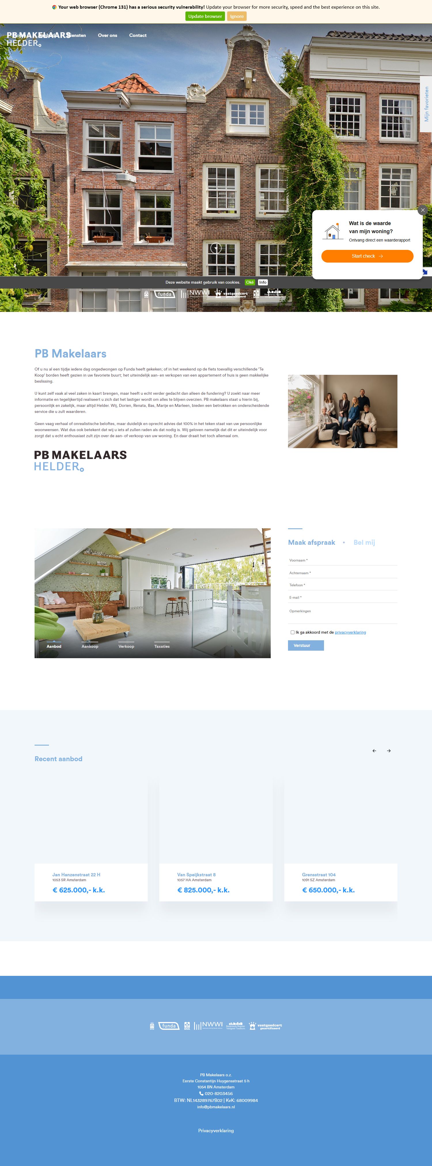 Kantoorfoto PB Makelaars o.z.