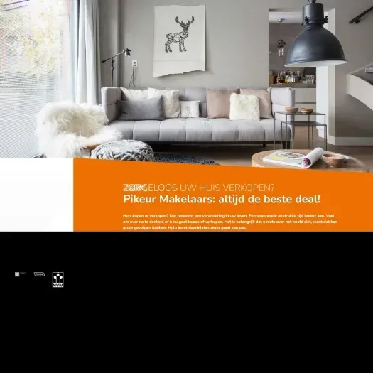 Capture d'écran du site web de www.pikeurmakelaars.nl
