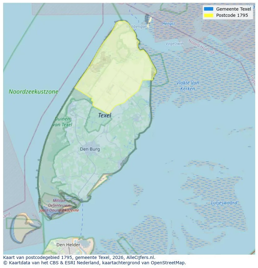 Postcodekaart voor 1795