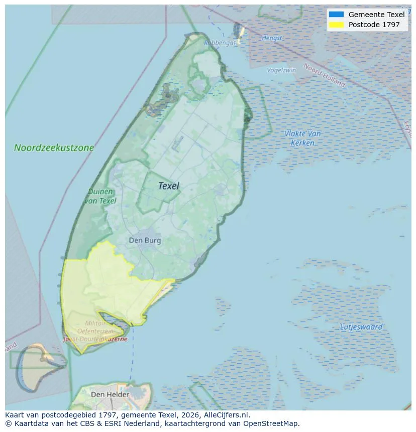 Postcodekaart voor 1797