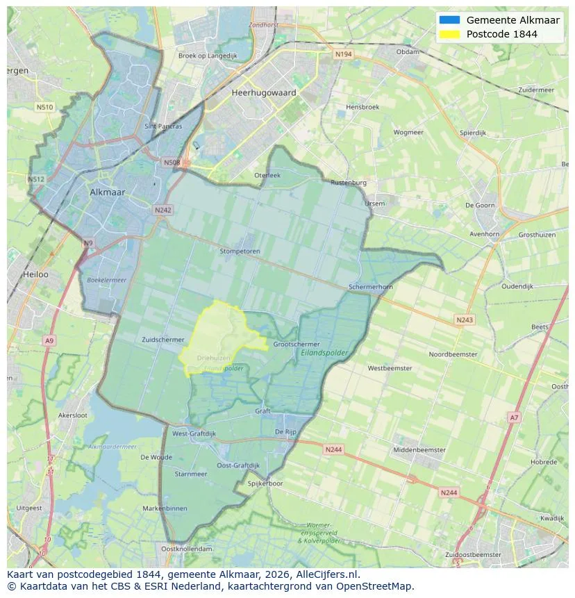 Carte postale pour 1844