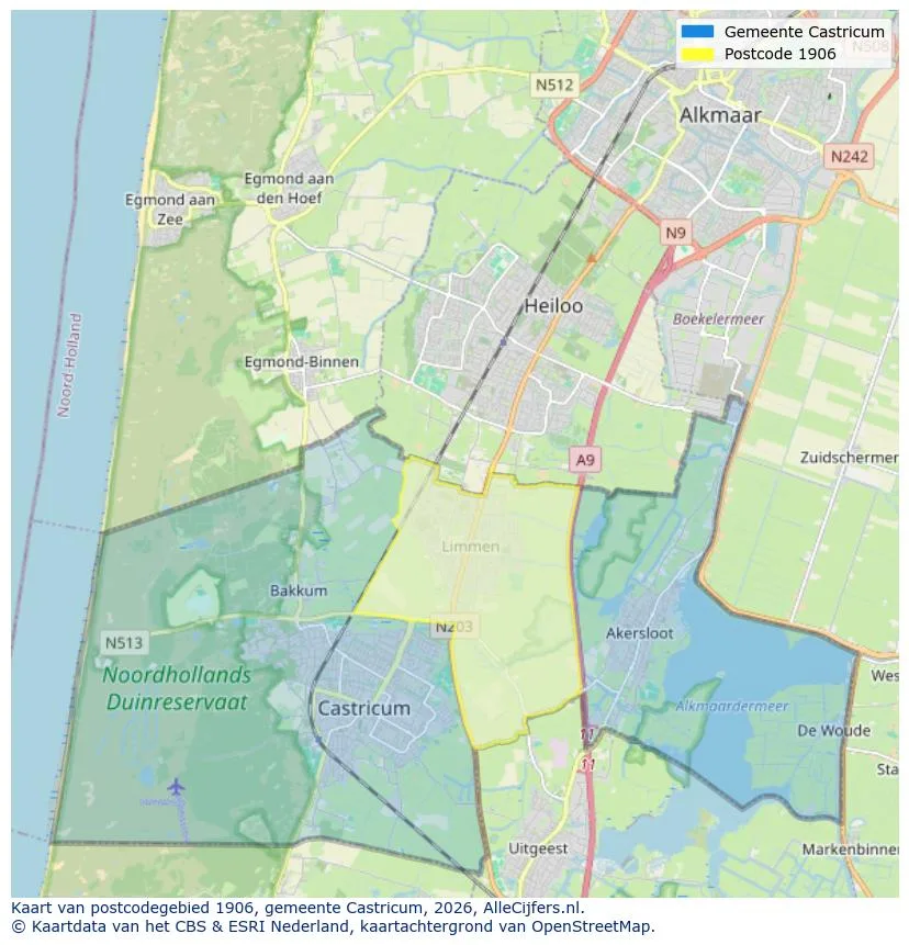 Postcodekaart voor 1906