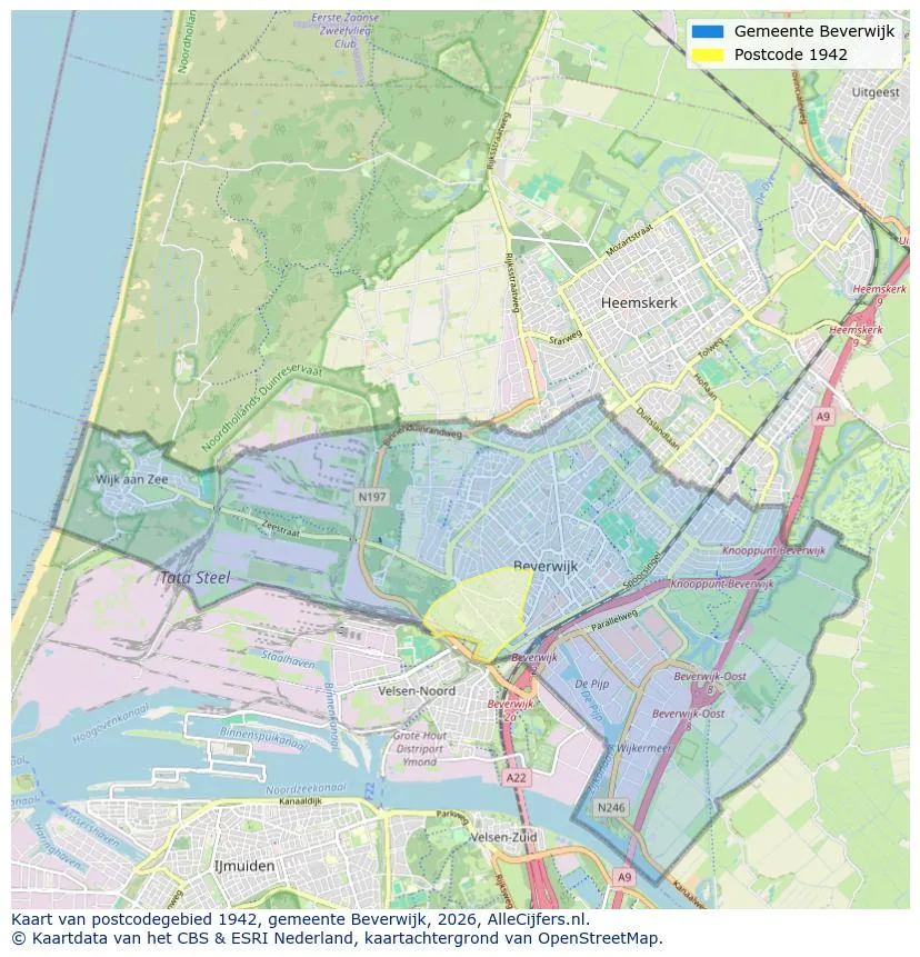 Postcodekaart voor 1942