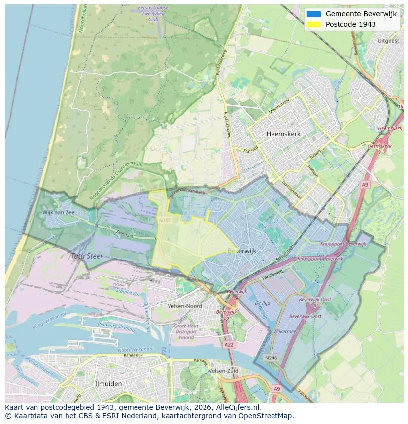 Postcodekaart voor 1943