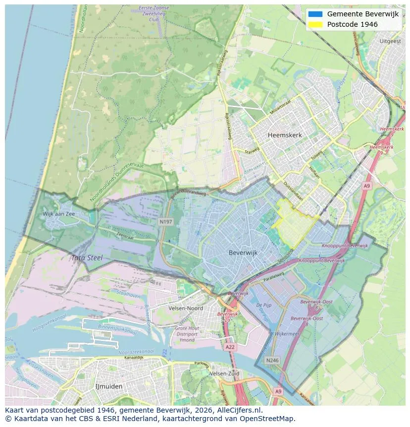 Postcodekaart voor 1946
