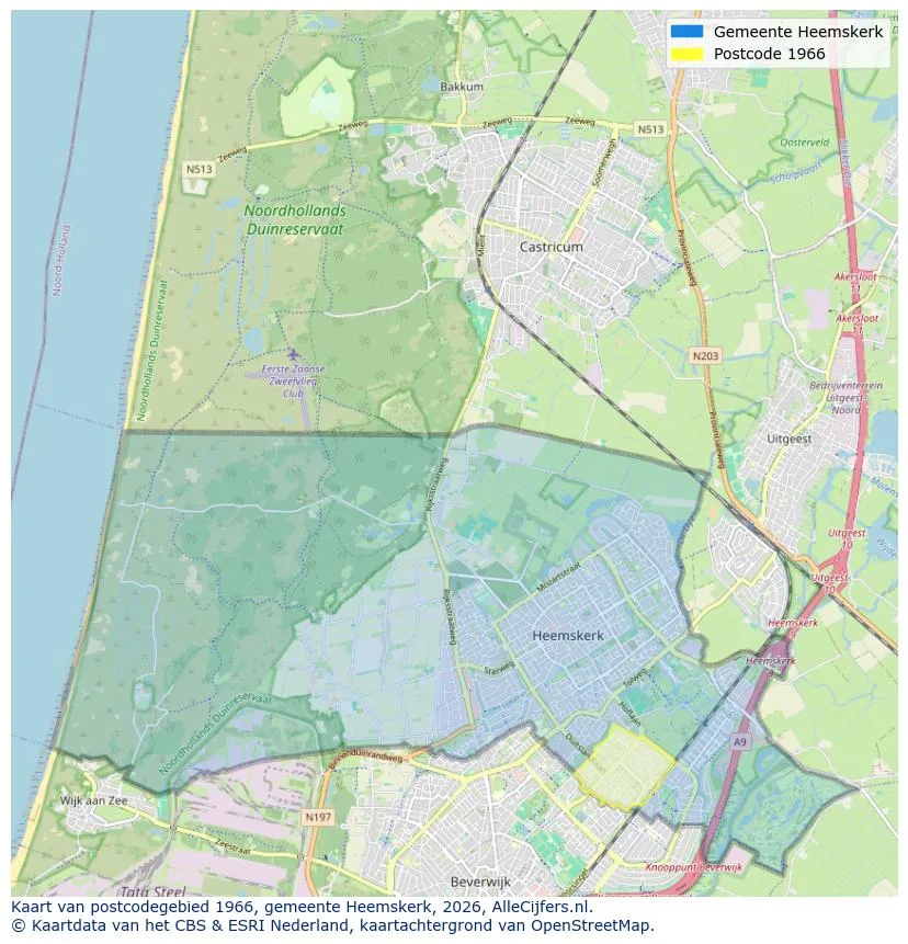 Postcodekaart voor 1966