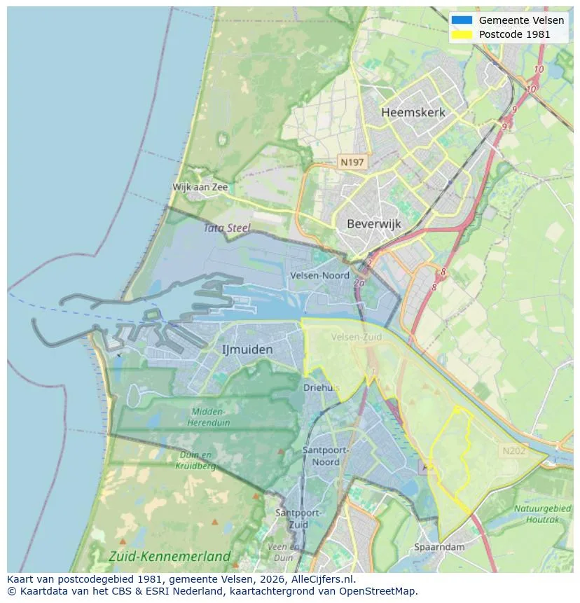 Postcodekaart voor 1981