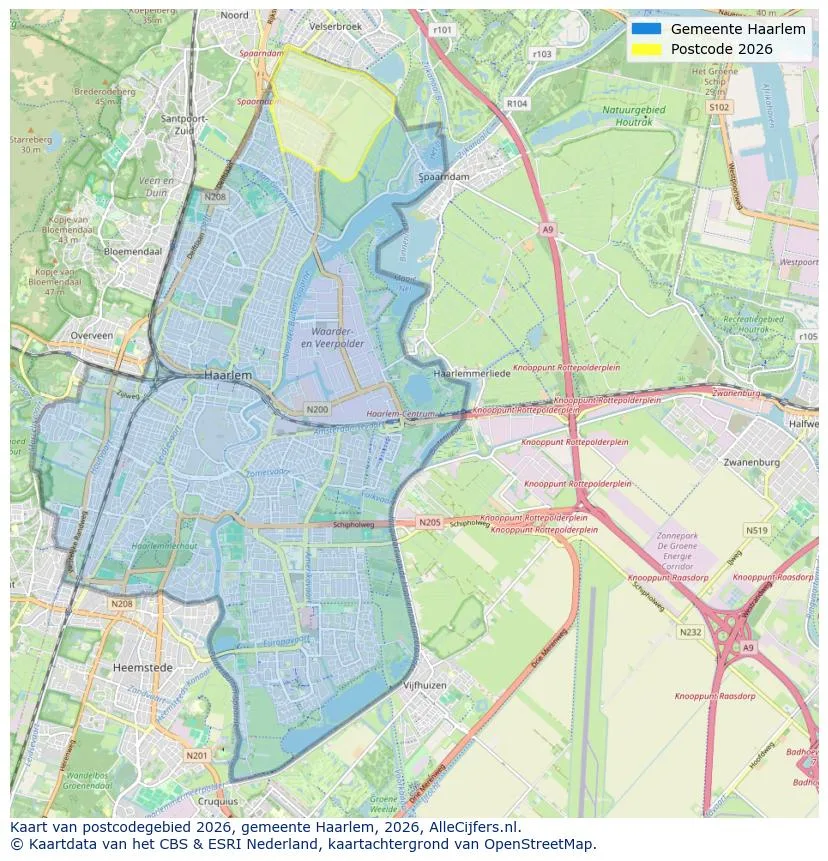 Postcodekaart voor 2026