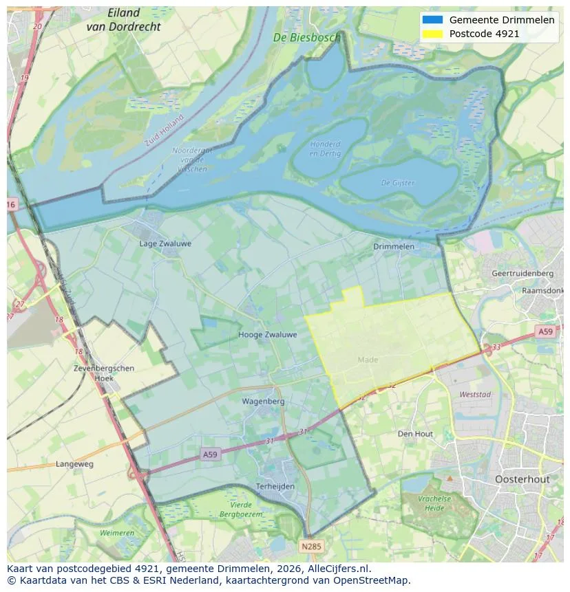 Postcode map for 4921