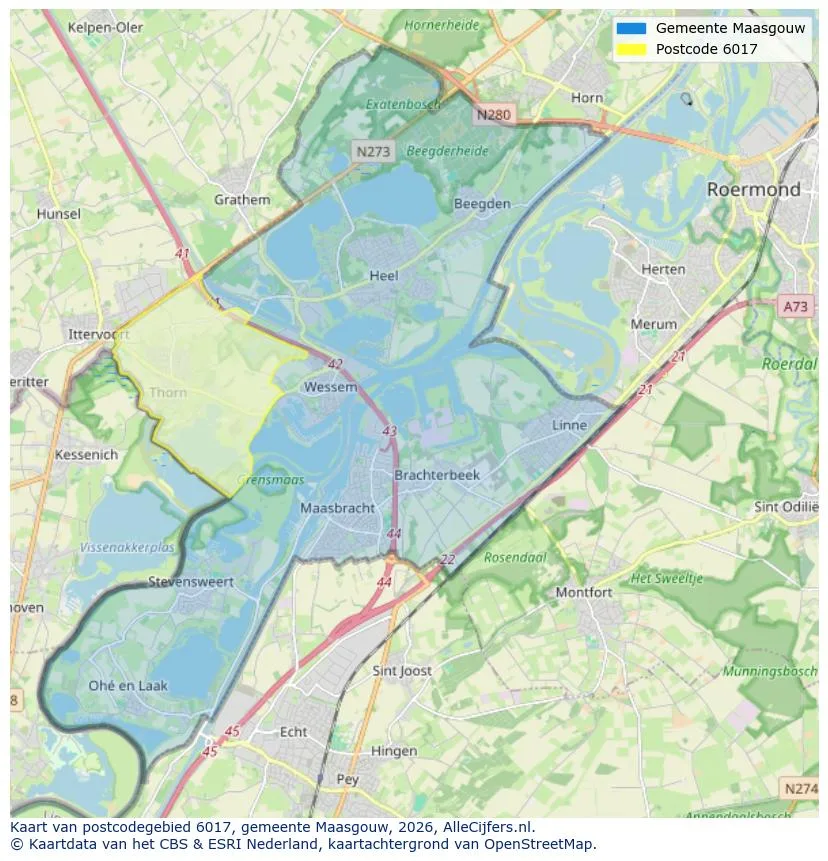 Carte postale pour 6017